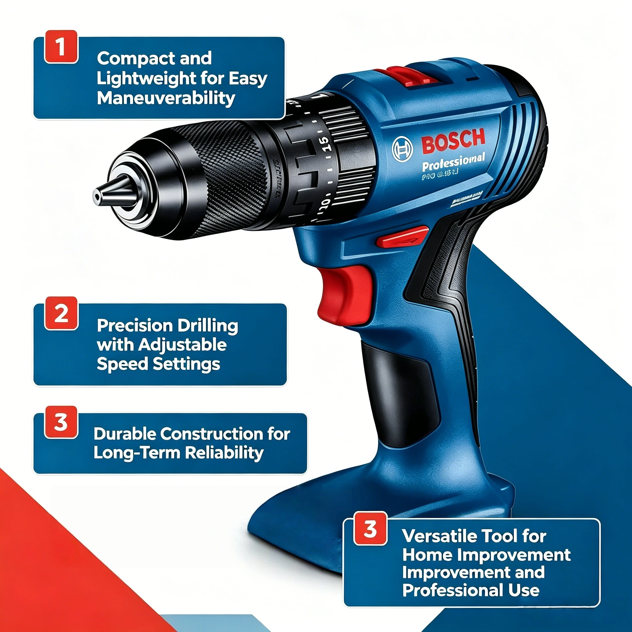 Bosch Drill Gsb 18V - Wiertarko-wkrętarka udarowa Bosch GSB 185-LI 18V